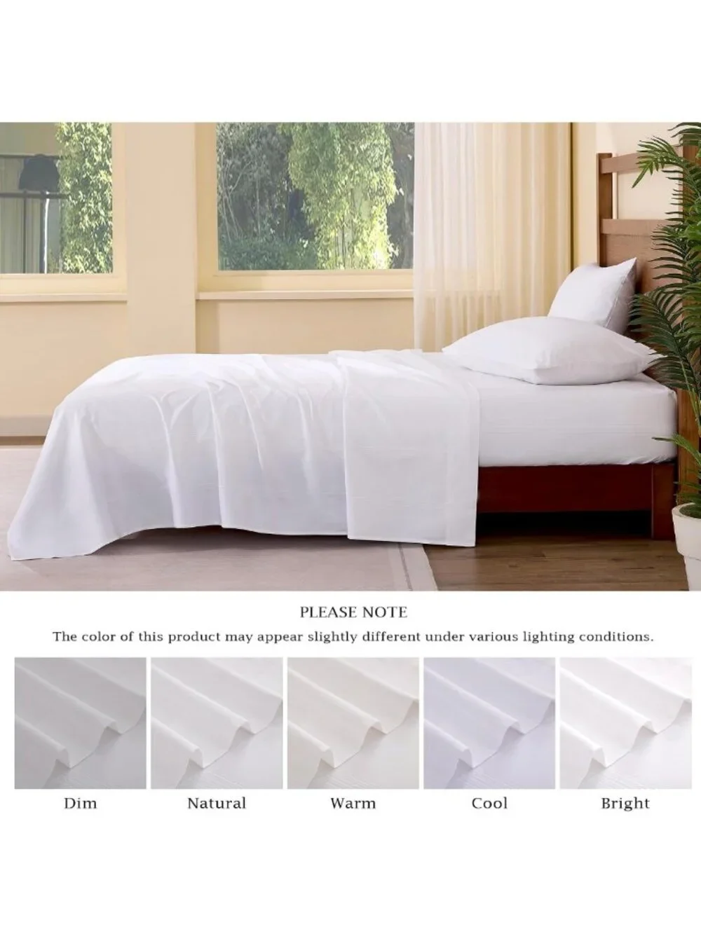 Soft Cotton Queen Sheet Set - 4 Piece Luxury Bedding, Breathable & Deep Pocket